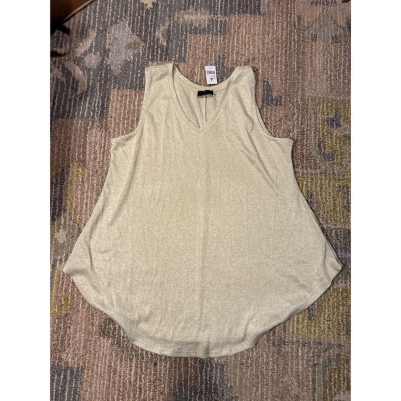 Lane Bryant Tops - NWT Lane Bryant‎ Womens Sleeveless Top Shirt Sparkly V-Neck Casual